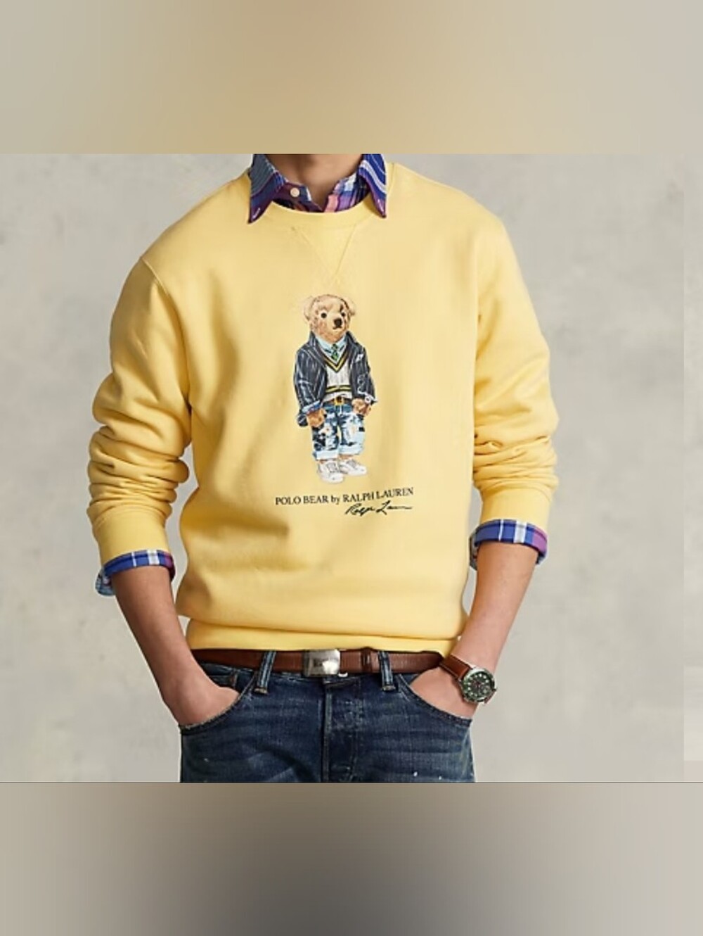 Polo Ralph Lauren NWT Polo Bear Fleece  Sweatshirt Men's Size Medium.